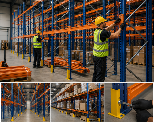 montage de rayonnages industriels