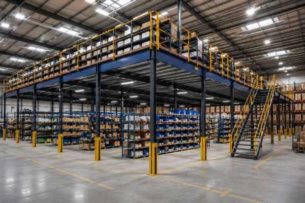 mezzanine industriel brb montage